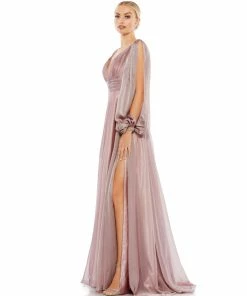 Mac Duggal Shop For Whimsical Chiffon Evening Gown