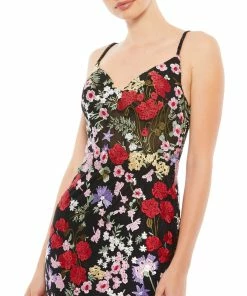 Mac Duggal Floral Lace Gown