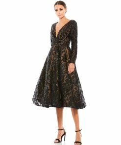 Mac Duggal Sequin Embellished A-Line Cocktail Dress Shop For