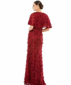 Mac Duggal Embellished Floral Gown