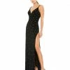 Ieena For Mac Duggal Rhinestone Embellished V-Neck Gown Shop For