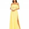 Mac Duggal Shop For Flowy Off-the-Shoulder Gown