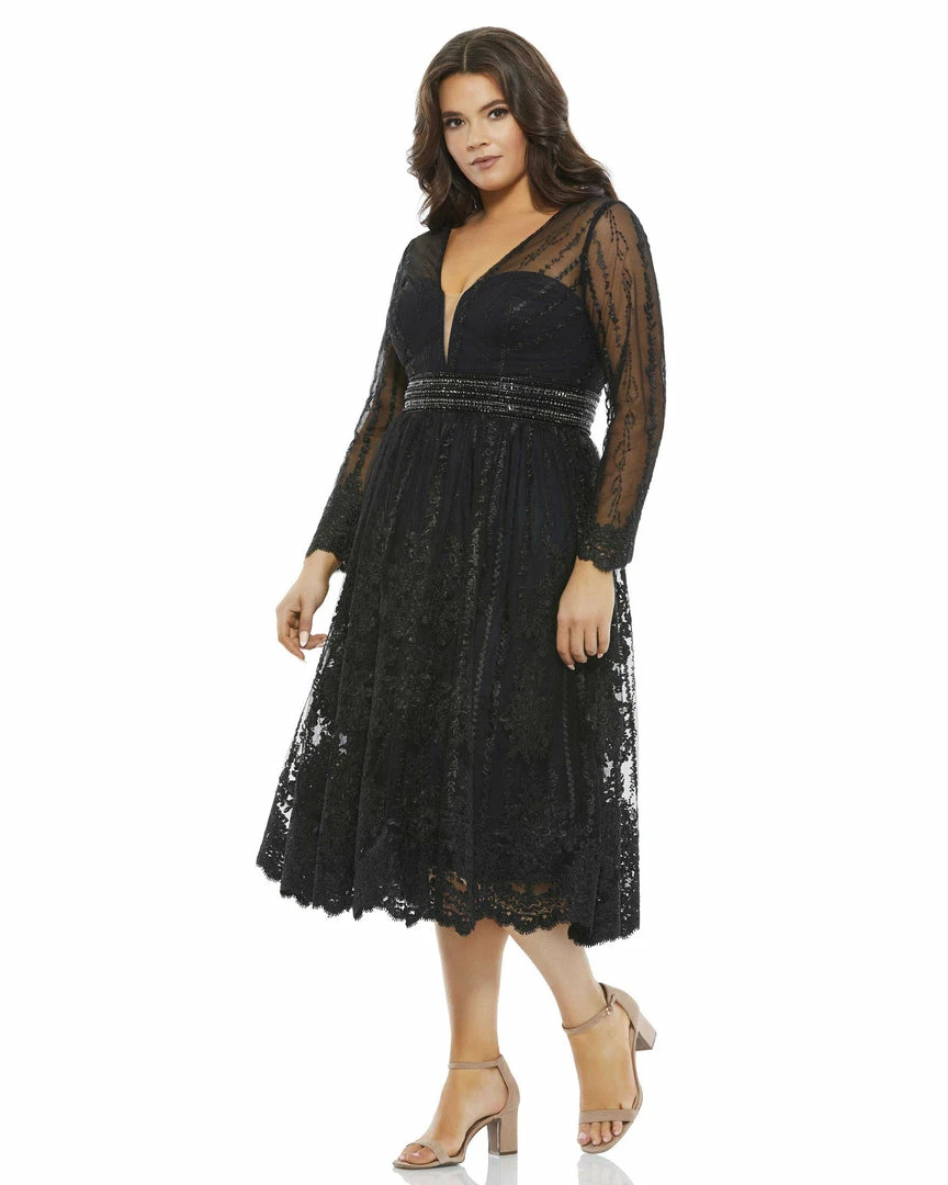 Mac Duggal Shop For Long Sleeve Illusion Lace Dress (Plus) 1 Mac Duggal Shop For Long Sleeve Illusion Lace Dress (Plus)