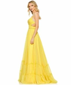 Mac Duggal Solid Tiered Ruffle Strapless Dress Shop For 5 Mac Duggal Solid Tiered Ruffle Strapless Dress Shop For