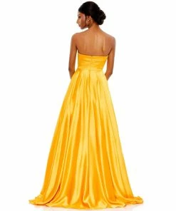 Mac Duggal Shop For Bow Sweetheart Strapless A Line Gown