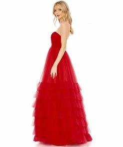 Mac Duggal Bustier Tulle Tiered Ballgown 10 Mac Duggal Bustier Tulle Tiered Ballgown