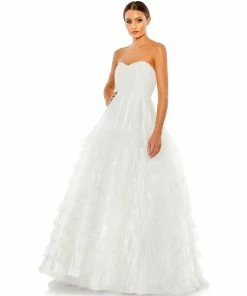 Mac Duggal Bustier Tulle Tiered Ballgown 11 Mac Duggal Bustier Tulle Tiered Ballgown
