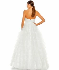 Mac Duggal Bustier Tulle Tiered Ballgown 12 Mac Duggal Bustier Tulle Tiered Ballgown