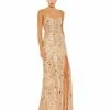 Mac Duggal Embellished Sleeveless Lace Up Gown New Arrivals