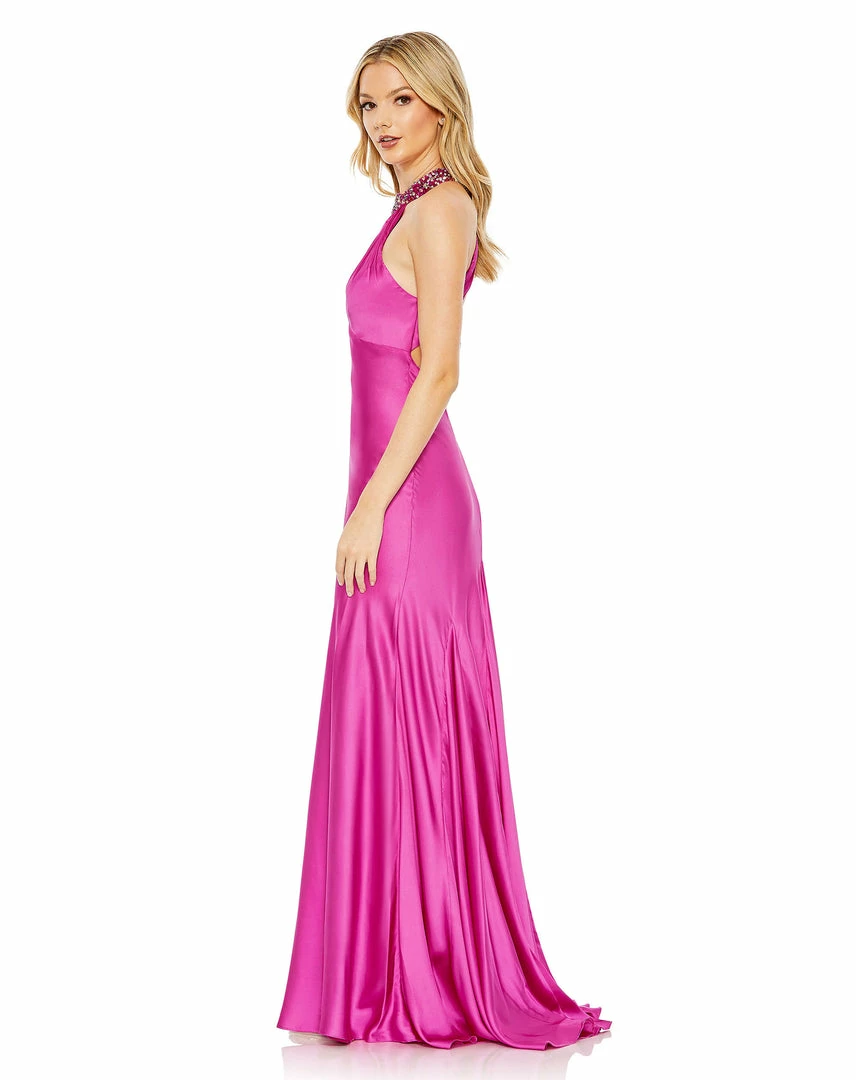 Mac Duggal Shop For Beaded Halter Keyhole Column Gown 4 Mac Duggal Shop For Beaded Halter Keyhole Column Gown