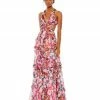 Mac Duggal Ruffled Cut Out Sleeveless Gown Shop For