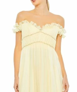 Mac Duggal Shop For Ruffle Tiered Babydoll Flowy Gown