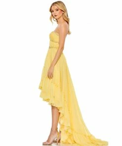 Mac Duggal Beaded Ruffle High Low Gown Shop For 11 Mac Duggal Beaded Ruffle High Low Gown Shop For