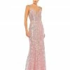 Mac Duggal Shop For Embellished Plunge Neck Sleeveless Trumpet Gown