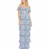 Mac Duggal Layered Floral Embellished Maxi Dress Shop For