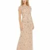 Mac Duggal Floral Embellished Flutter Sleeve Gown Shop For
