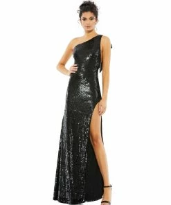 Mac Duggal Bow Accented Low Back Evening Gown Shop For