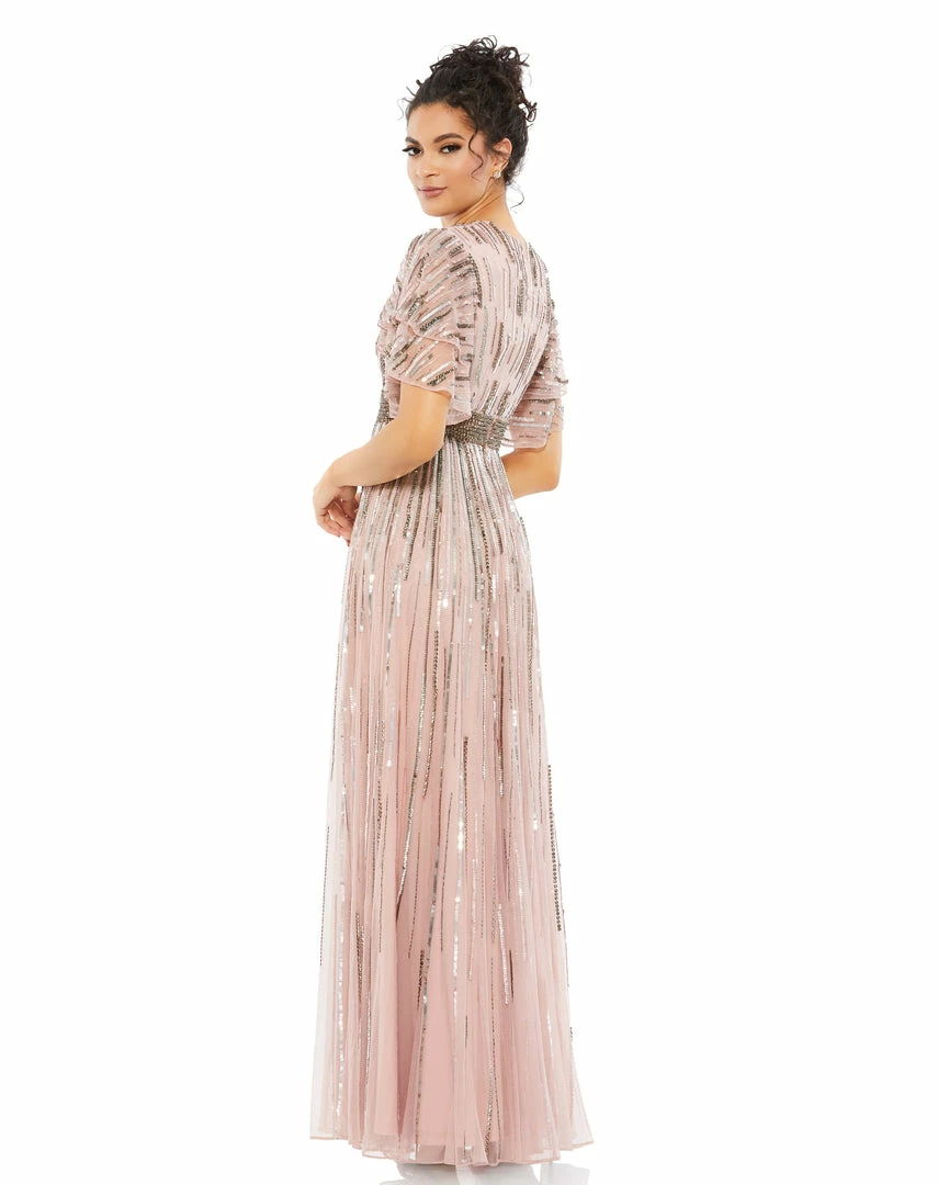 Mac Duggal Embellished Full Length Layered Sleeve Gown Shop For 5 Mac Duggal Embellished Full Length Layered Sleeve Gown Shop For