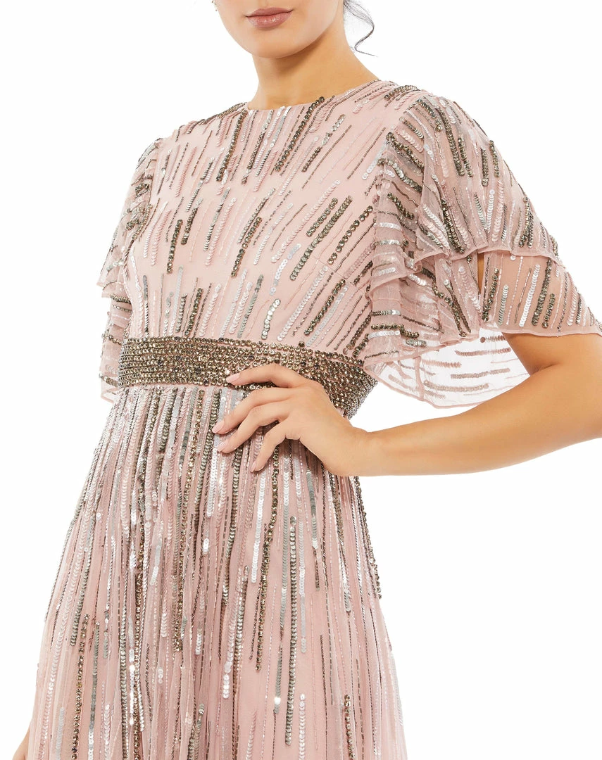 Mac Duggal Embellished Full Length Layered Sleeve Gown Shop For 6 Mac Duggal Embellished Full Length Layered Sleeve Gown Shop For