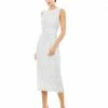 Mac Duggal Shop For Abstract Beaded Sleeveless Midi Dress