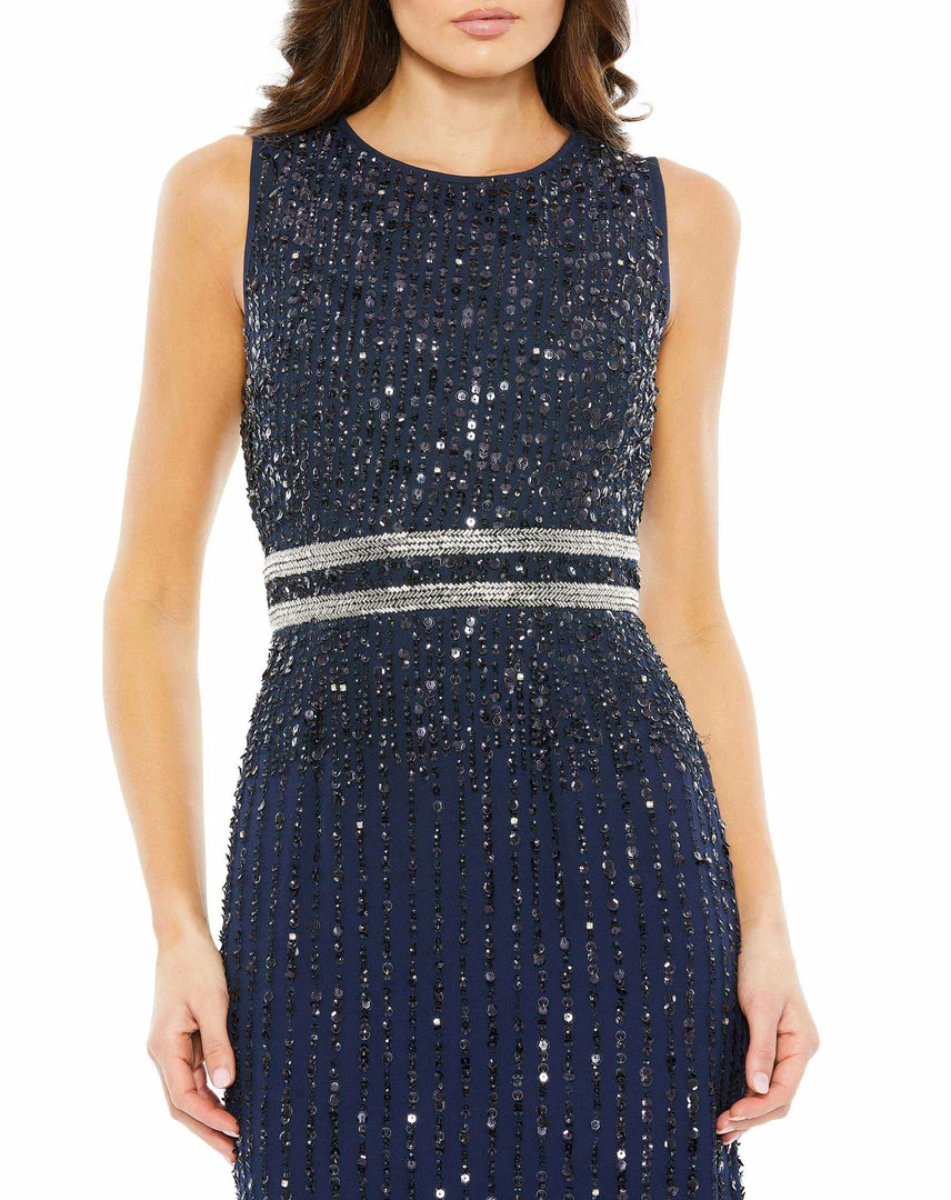 Mac Duggal Sleeveless Sequin Column Gown 8 Mac Duggal Sleeveless Sequin Column Gown
