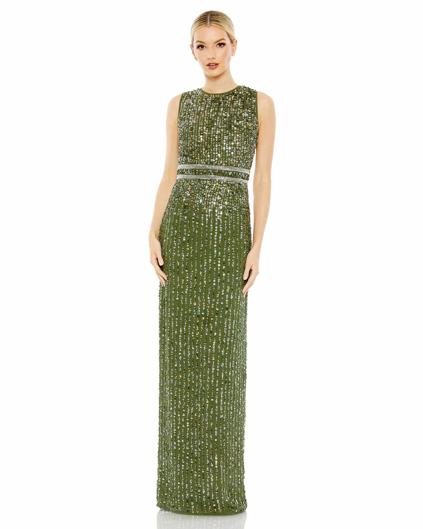 Mac Duggal Sleeveless Sequin Column Gown 1 Mac Duggal Sleeveless Sequin Column Gown